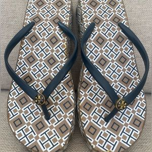 Tory Burch Wedge Flip Flops